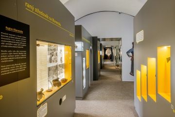 pohled do archeologické expozice Muzea Blanenska