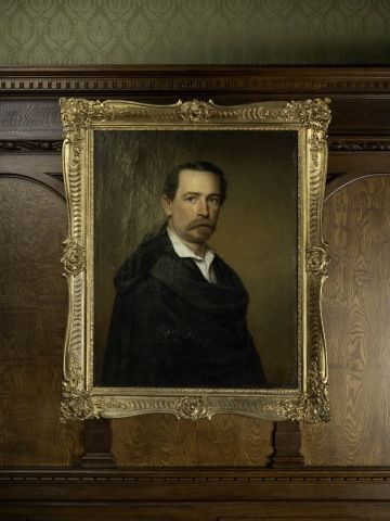 Portrét Eduarda Bartelmuse, autor C. A. Wangberg, olej