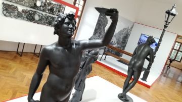 litinové plastiky v expozici litiny v Muzeu Blanenska